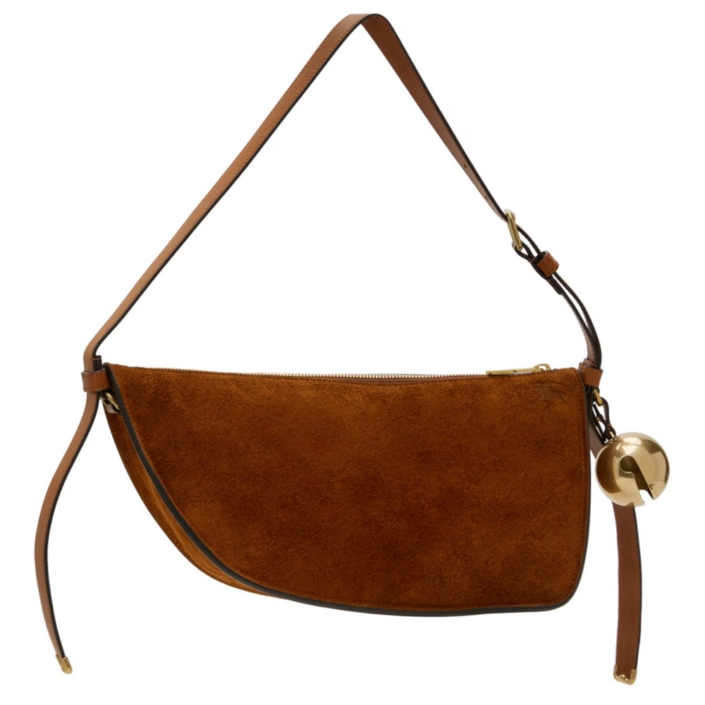 Burberry shield bag- suede